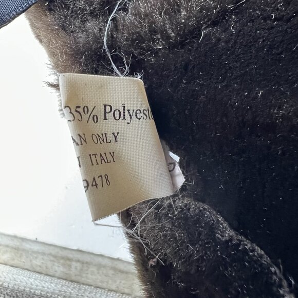 Daniele Meucci Faux Fur Italian Rollable Bucket Hat Cap Winter Crushable Retro - Picture 11 of 11